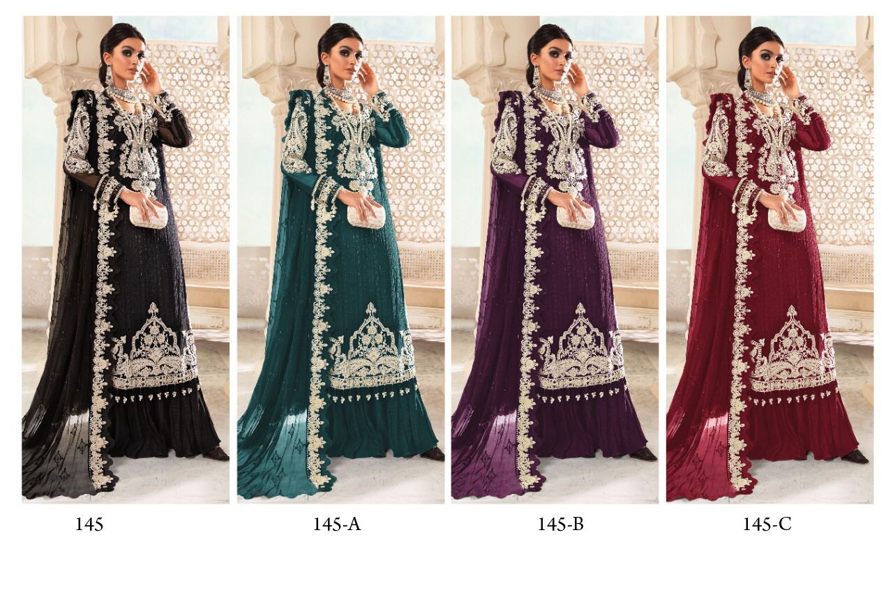 Kf 145 Color Set Pakistani Suits Catalog
